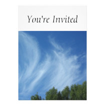 Clouds and trees invitations