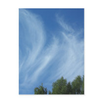 Clouds and trees post cards