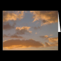 Clouds at sunset cards