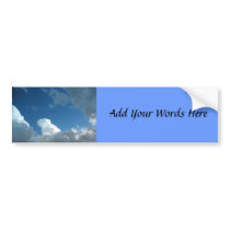 Clouds bumper stickers