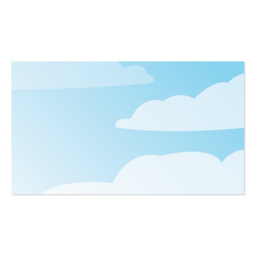 Clouds - Business Business Card Template (back side)