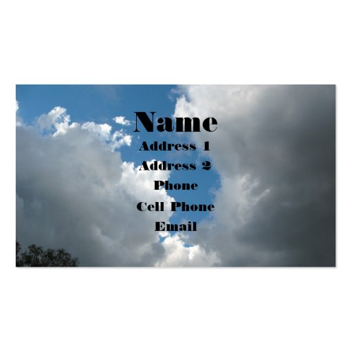 Clouds Business Card