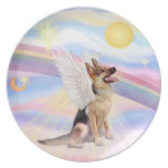 Clouds - German Shepherd Angel Party Plate