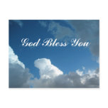 clouds God Bless You Post Card