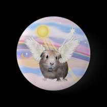 Clouds - Guinea Pig Angel (#2) buttons