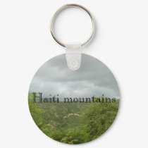 clouds, Haiti mountains keychains
