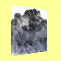 Clouds (Inverted/Negative) Wrapped Canvas Print canvas prints