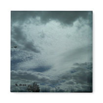Clouds Fridge Magnet