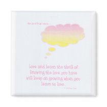 Clouds of Inspiration:  Love and Learn  magnet