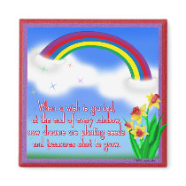 Clouds of Inspiration magnet:  treasures grow