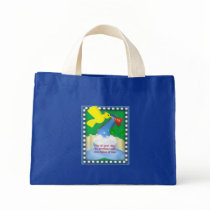 Clouds of Inspiration tote bag; love kisses