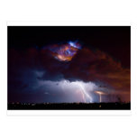 Clouds of Light. Lightning Striking Boulder County Postcard