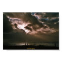 clouds on dutch beach posters