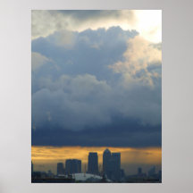 Clouds Over O2 Arena Print