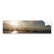 Clouds Over the Marina Bumper Stickers