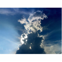 Clouds profile of a man photo sculptures