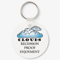 clouds, recession proof enjoyment keychains by stiingya clouds, recession proof enjoyment keychains