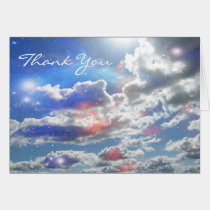 Clouds Thank You Note Card cards