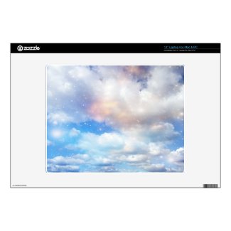 Clouds Wings of Gold and Silver 12&quot; Laptop Skins