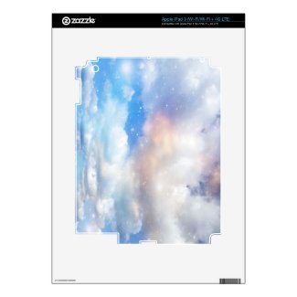 Clouds Wings of Gold and Silver Ipad 3 Skin