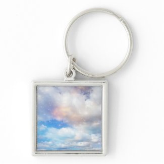 Clouds Wings of Gold and Silver Keychains