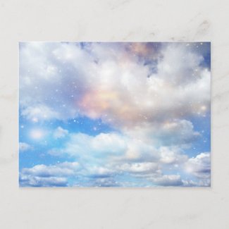 Clouds Wings of Gold and Silver Post Cards