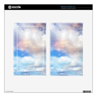 Clouds Wings of Gold and Silver Skins For Kindle Fire