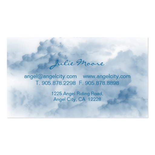 Clouds with Rainbow Personal Business Card (back side)