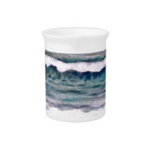 Cloudy Day 2 - CricketDiane Ocean Art Beverage Pitcher