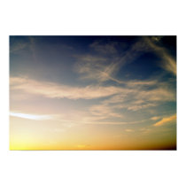 Cloudy dusk posters