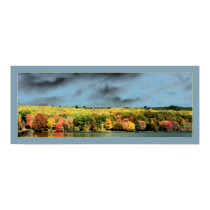 Cloudy garden posters