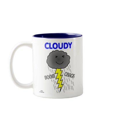Cloudy in "Lightning" Mugs by mooseyard