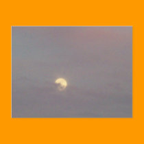 Cloudy Moon Postcard