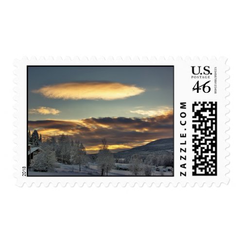 Cloudy Mothership Postage stamp