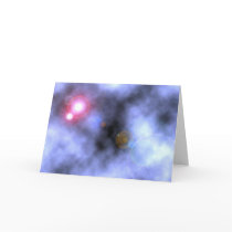 Cloudy Night Notecard