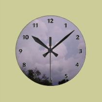 Cloudy Sky wall clocks
