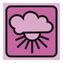 cloudy sunny pink 01 posters by MichelineKanzy cloudy sunny pink 01 posters