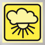 cloudy sunny yellow 01 print