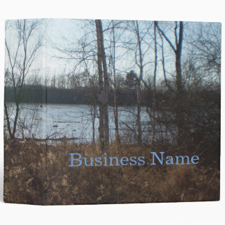 Cloudy Sunset Over Fields of Water 3 Ringer Binder