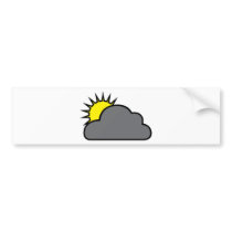Cloudy with Sunny Spells Bumper Sticker