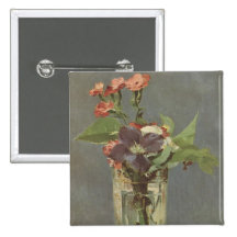 Clove and clematis in a crystal vase - Manet Buttons