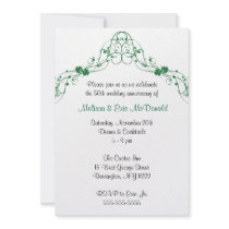 Clover Arch Wedding Anniversary Invitation