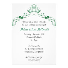 Clover Arch Wedding Anniversary Invitation