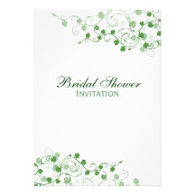 Clover Irish Bridal Shower Invitation