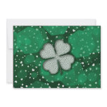 clover irish luck wedding holiday personalized invitations