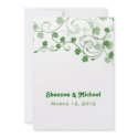 Clover Irish Wedding Invitation by dlgray