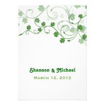 Clover Irish Wedding Invitation