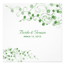 Clover Irish Wedding Invitation invitations