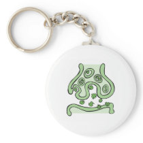Clover Neurotransmitters Keychain