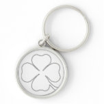 CLOVER OUTLINE KEYCHAIN